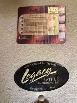 Legacy Leather 2 piece Sofa