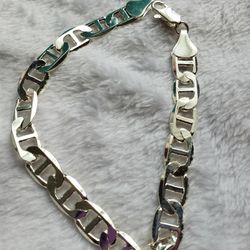9in. Sterling Silver Plated Bracelet 
