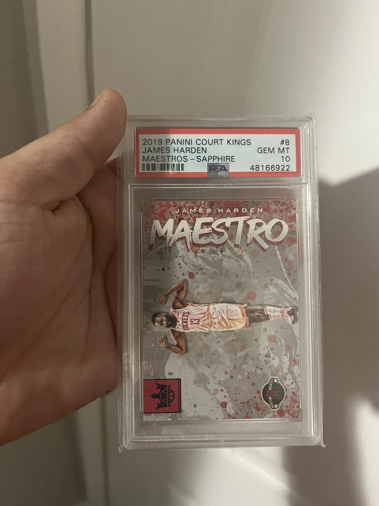 2019 Panini Court Kings James Harden Maestros Sapphire Rockets SSP