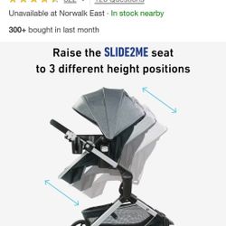 Graco Modes Nest Travel System - Sullivan: Canopy, Snack Tray, Forward Facing Seat, Metal Frame $400