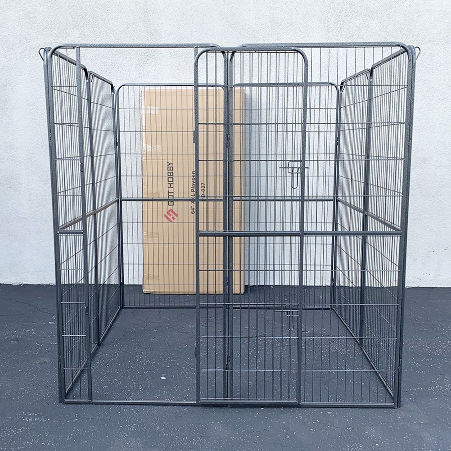 (NEW) $180 Heavy Duty 5x5x5ft Tall 8-Panel Pet Playpen Dog Crate Kennel Exercise Cage Fence