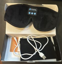 Bluetooth Sleep Mask with Charging Cord - Open Box, Never Used - $10