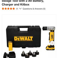 DEWALT - 20V MAX Lithium-Ion Copper Swage Tool with 2 Ah Battery, Charger and Kitbox