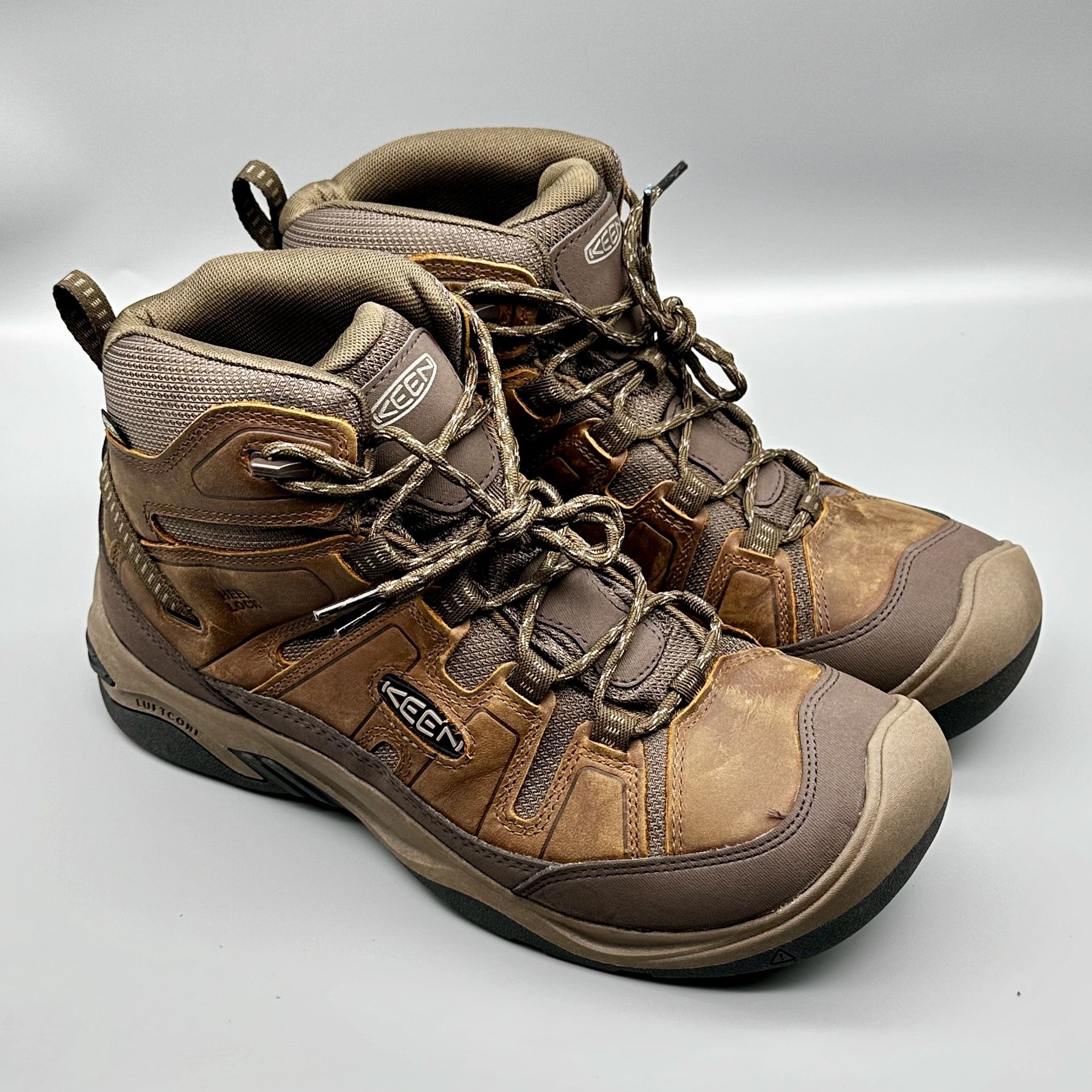 New KEEN Men's Circadia Mid Height Comfortable Waterproof Hiking Boots Work Shoes Sz. 11