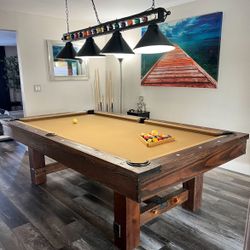 Pool Table 8ft NEW ( Free Delivery & Set Up & New Color Felt Of Your Choice ) 