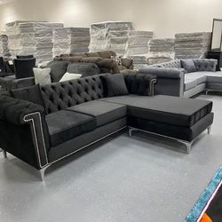 New Black Sectional Sofa For $1499