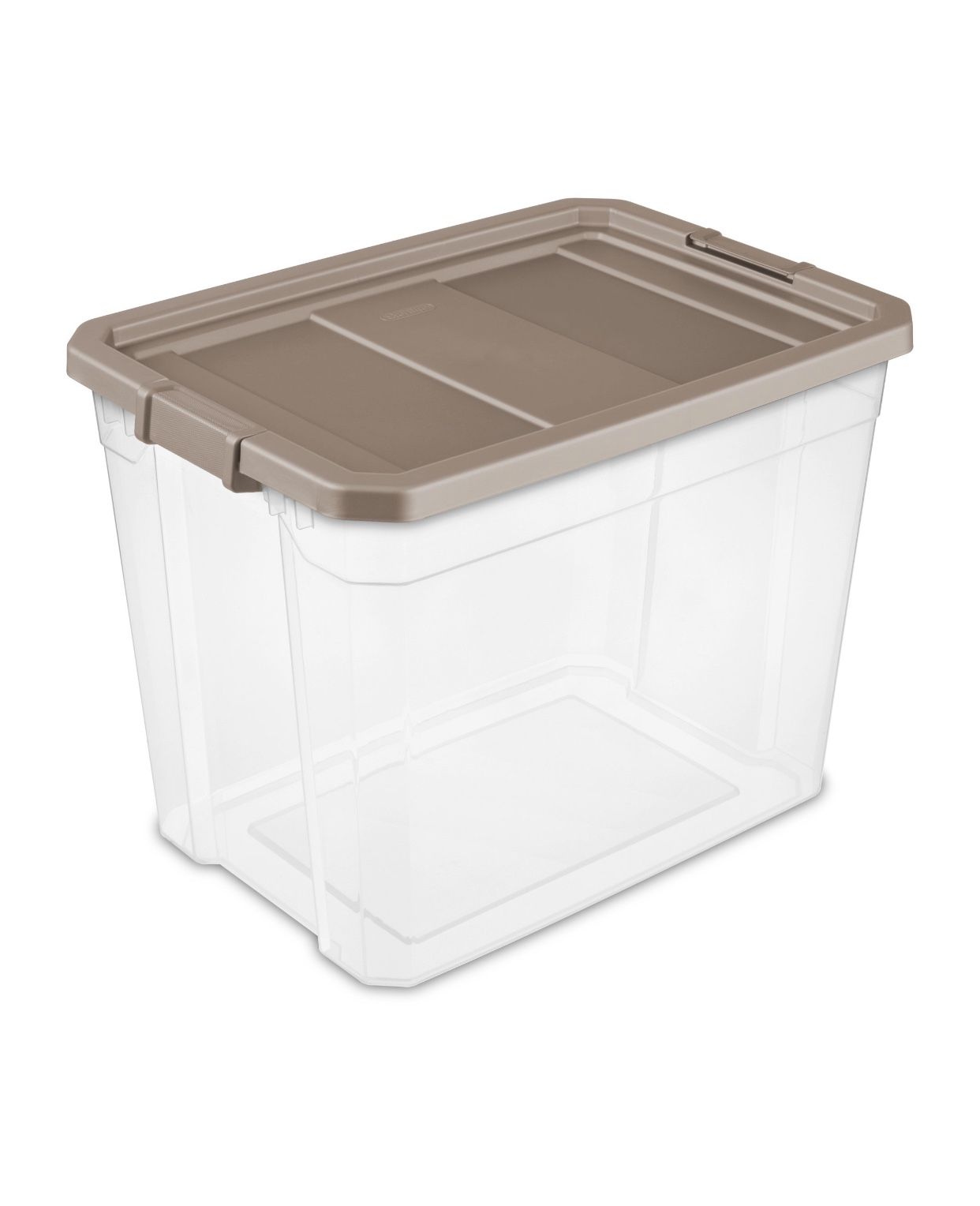 Sterilite, 108 Qt./102 L Stacker Box, Taupe Splash, Set of 2
