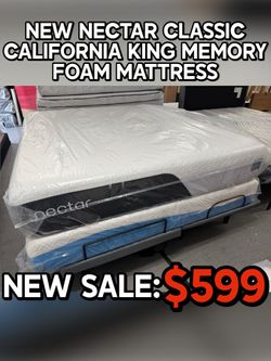 NEW NECTAR CLASSIC CALIFORNIA KING MEMORY FOAM MATTRESS