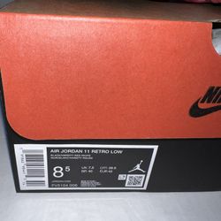 JORDAN BRED 11 LOW SIZE 8.5 $300 BRAND NEW IN BOX!