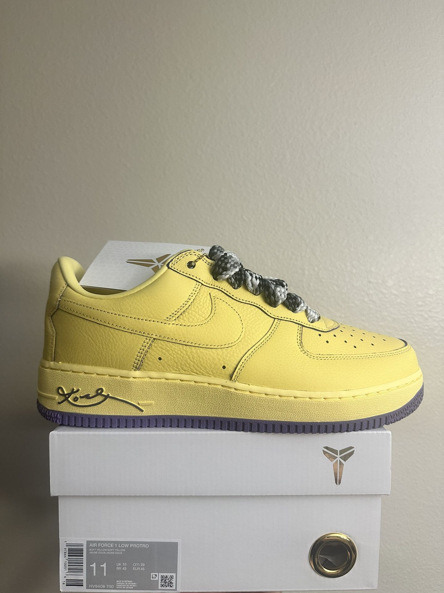 Men Nike Air Force 1 Low Protro Size 11 Kobe Mamba