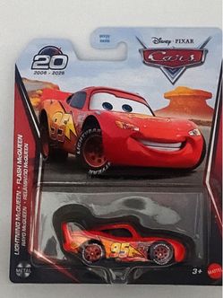 Mattel Disney Pixar Cars Lightning McQueen 20th Anniversary 2006-2026 New Sealed