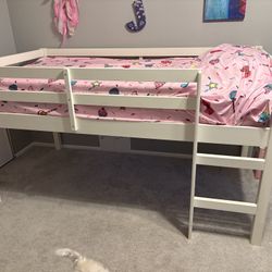 Junior Twin loft Bed - White