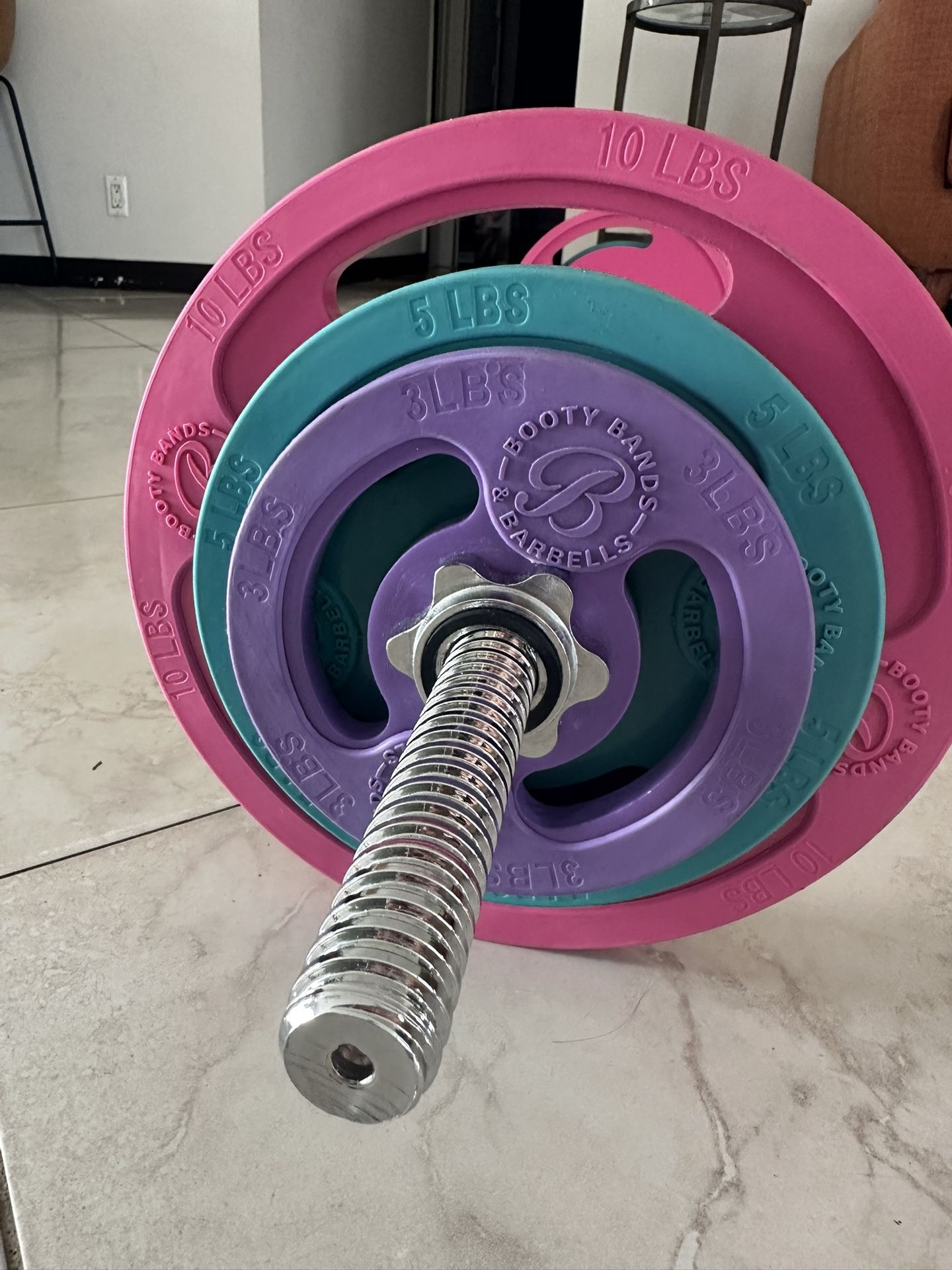 Booty Bands Bar & Weights $100