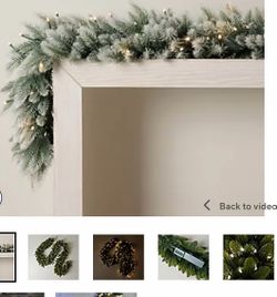 Bethlehem Liehts Grand Radiance 6' Garland with 3-in-1 LEDs Snow Seruce,