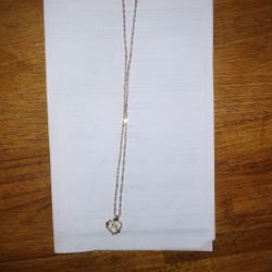 Gold 10k necklace 9 inches long for kids with charm