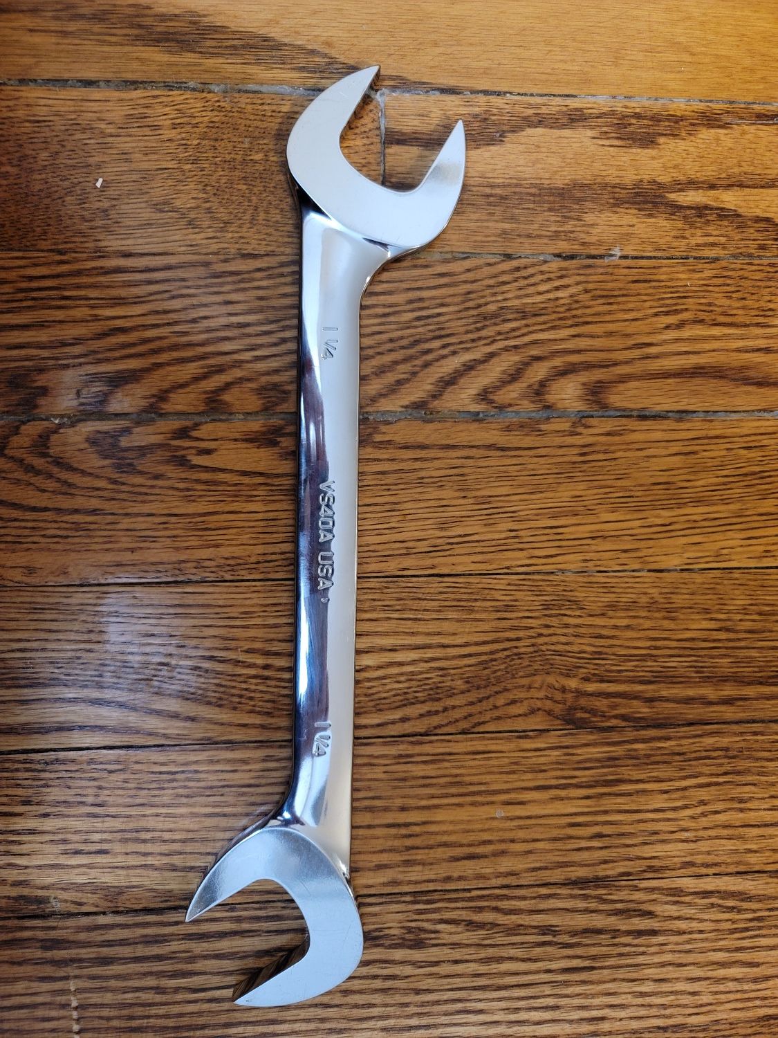 Snap On SAE Four-Way Angle Head Open-End Wrench 1-1/4" VS40A.