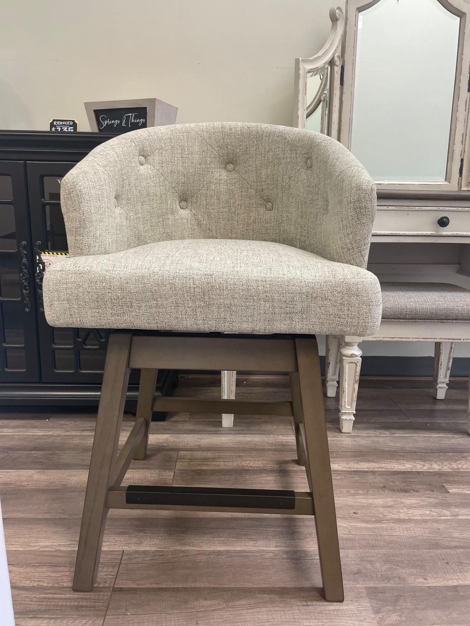 Swivel Bucket Fabric Barstool - Details In Post