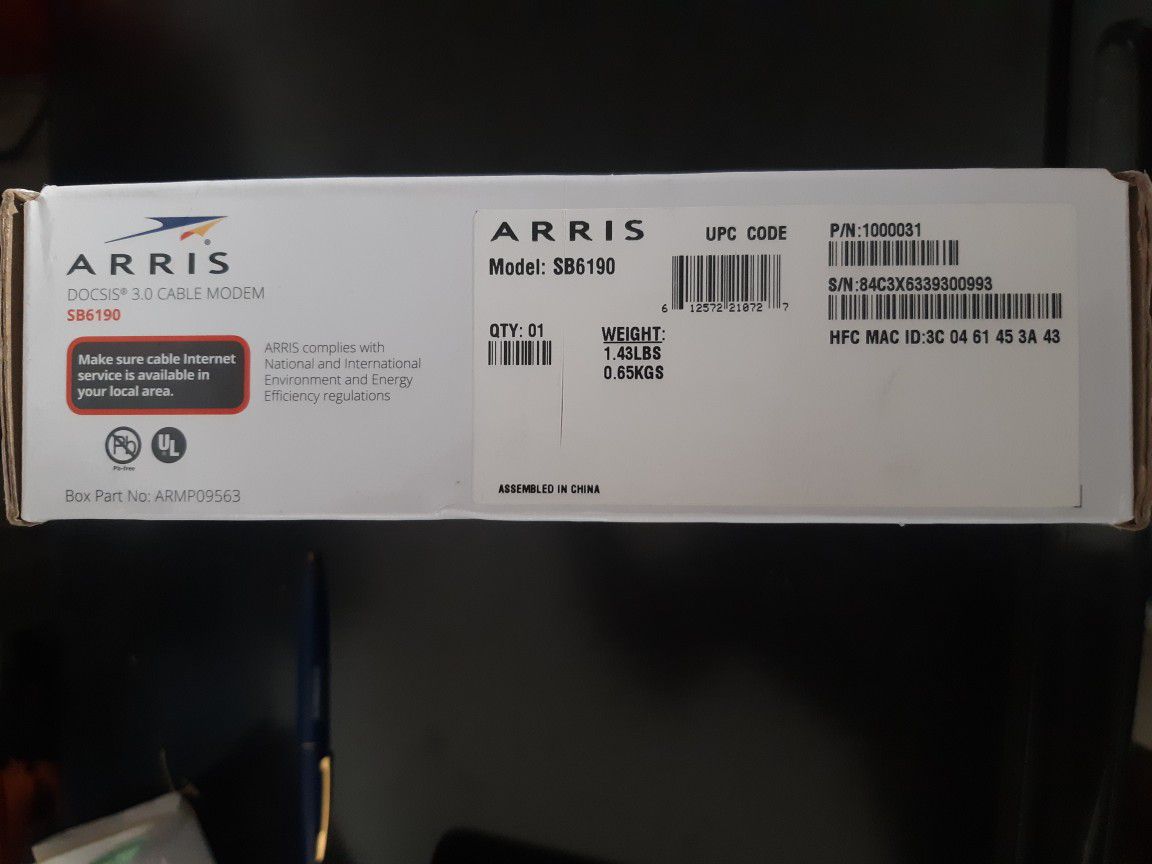 ARRIS SURFboard (32x8) DOCSIS 3.0 Cable Modem