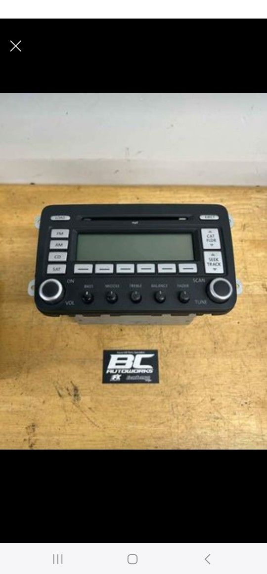 Wv 05-10 MK5 GTI/Jetta/Golf Factory Radio w/ Unlock Code 1K0 035 180 L