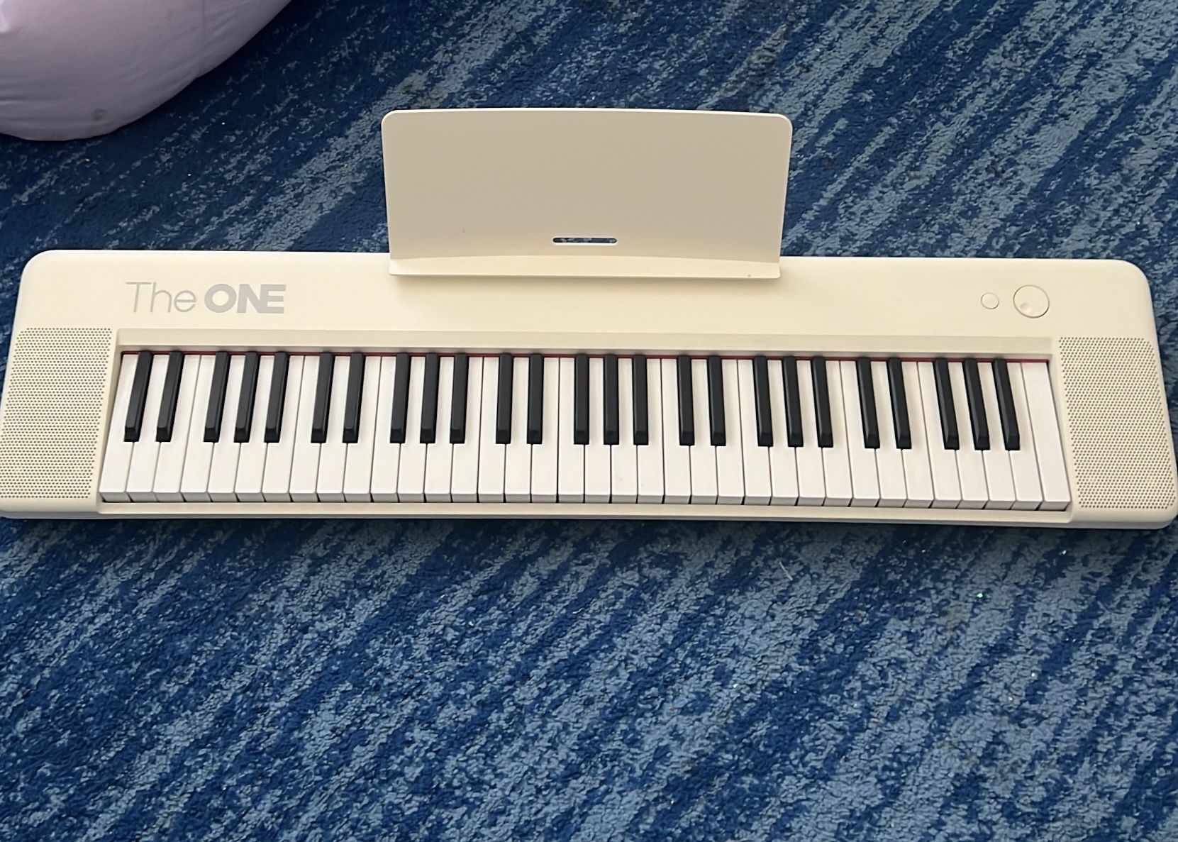The ONE 61-Key Portable Keyboard Piano (WHITE)
