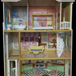 Large 3 story Doll House with Accessories