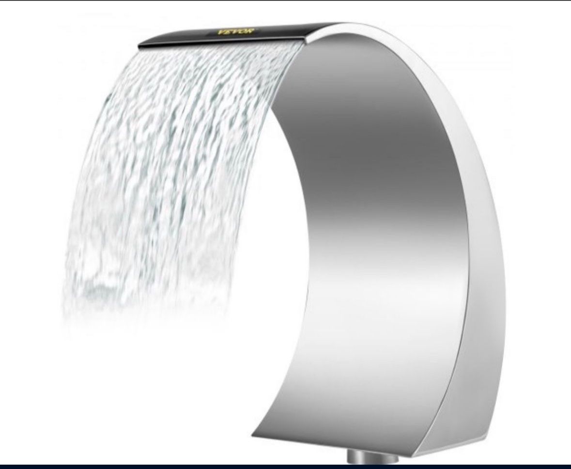 Stainless Steel Pool Fountain 17.7 x 11.8 x 23.6 inches