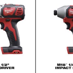 MILWAUKEE DRILL SET. $150