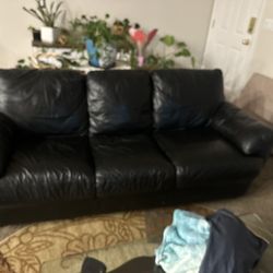 Black Leather Couch