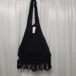 Volcom Crochet Tote Bag