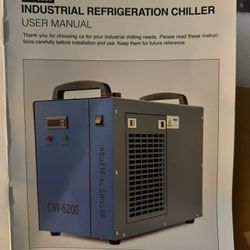 🔥 INDUSTRIAL WATER CHILLER – CW-5200 (USED) 🔥  Excellent working condition – Tested  ✅ Industrial refrigeration chiller ✅ Model: CW-5200 ✅ Stable te