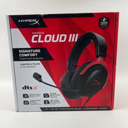 New HyperX Cloud III Wired Gaming Headset Black 727A9A6 Multi-Platform
