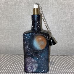 Hand Painted INTERGALACTIC Oil Lamp-Tiki Torch 