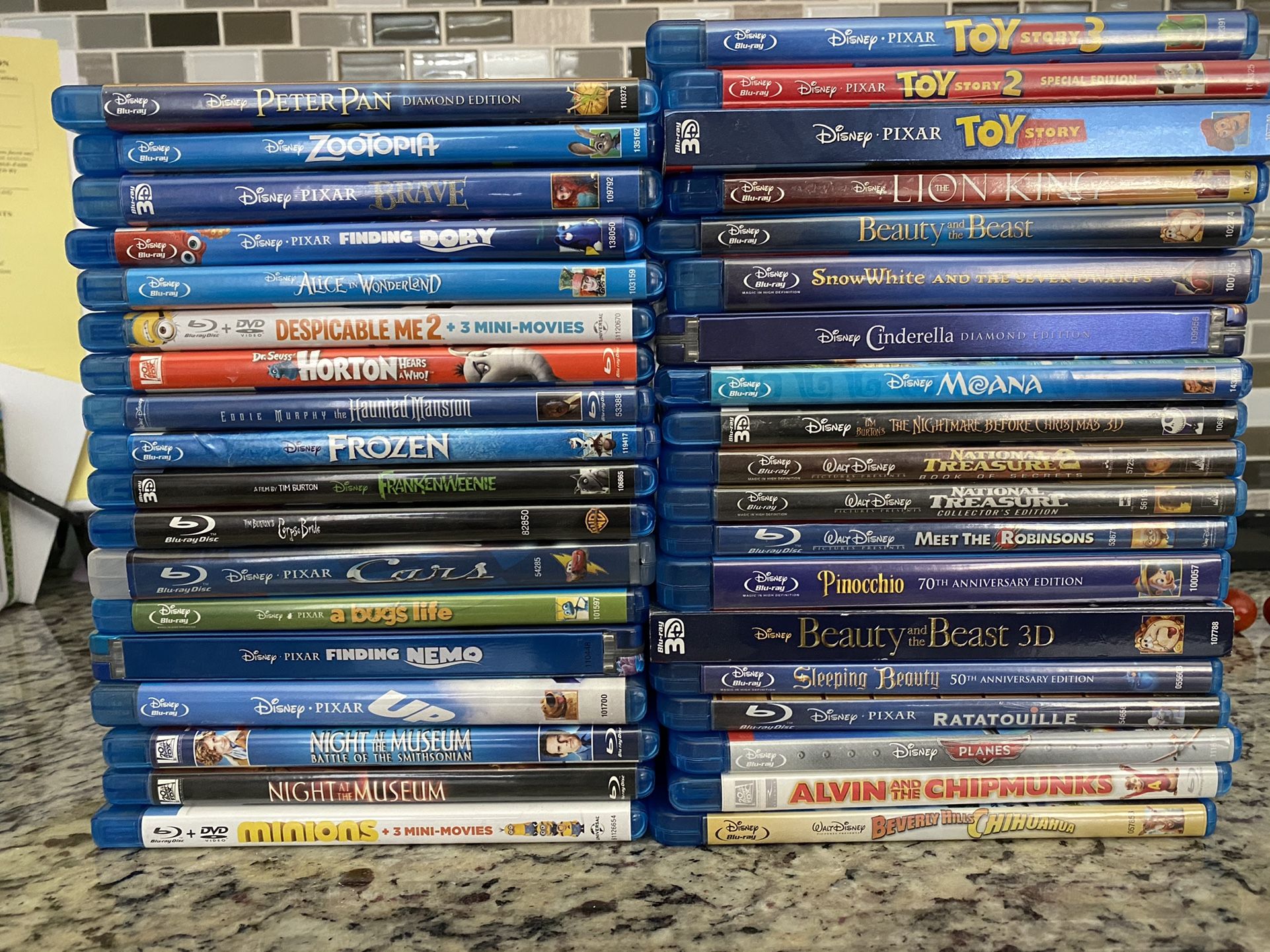 Disney Blu Rays
