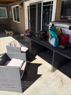 Free wicker patio set