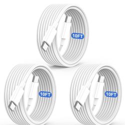 3 Packs 60w type c to c cable -10 ft-brand new