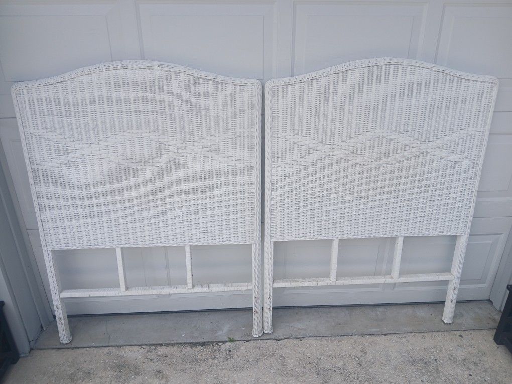 Twin Wicker Headboards