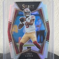 2021 Select Silver Diecut Trey Lance RC