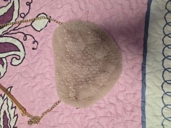Unbranded blush pink fur purse, Extremely Great Condition