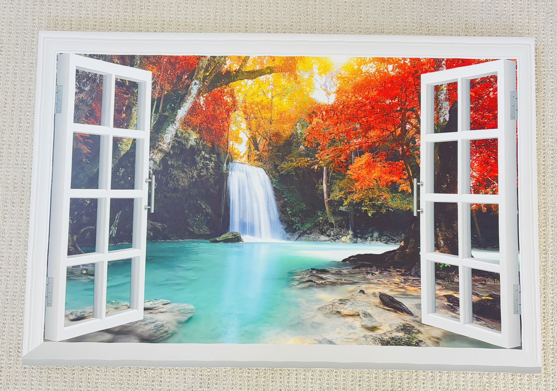 Scenery Wall Decor Waterfall Wall Art Stretched Ready To Hung