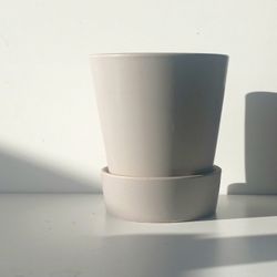 Glazed Ceramic Plant Pot / Plant Planter/ Flower Pot Patio Garden Saucer 