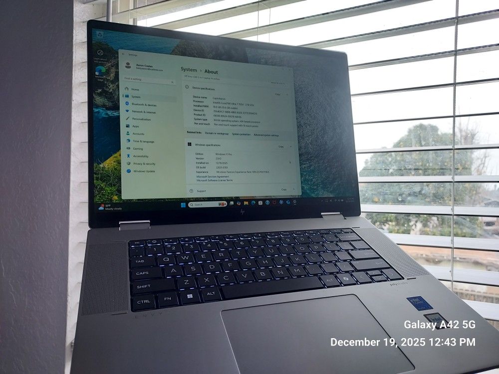 Gaming Laptop HP Envy x360 16-inch 2-in-1 Laptop – Intel Ultra 7 / 16GB / 1TB