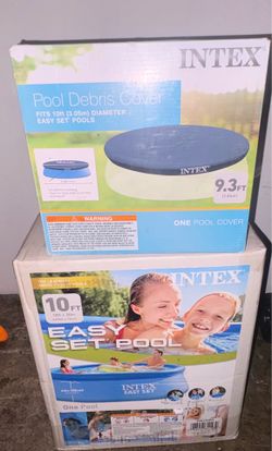 Intex 10ft pool with cover (new)
