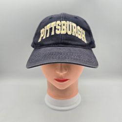 Vintage Champion Pittsburgh Cotton Navy Adjustable SnapbackHat