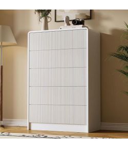 ❤️‍🔥 #A  White 5-drawer bedroom dresser