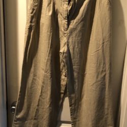 Beige Pants with a Cuff by NewPort News Size 16