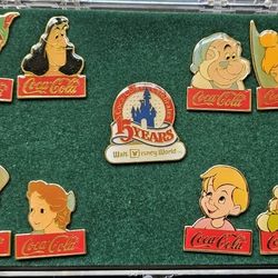 Walt Disney Coca-Cola Pins 15 Years Walt DisneyWorld Peter Pan