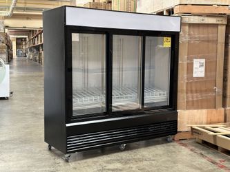NSF 78 ins slide door Merchandiser Cooler Refrigerator CSM-68RS