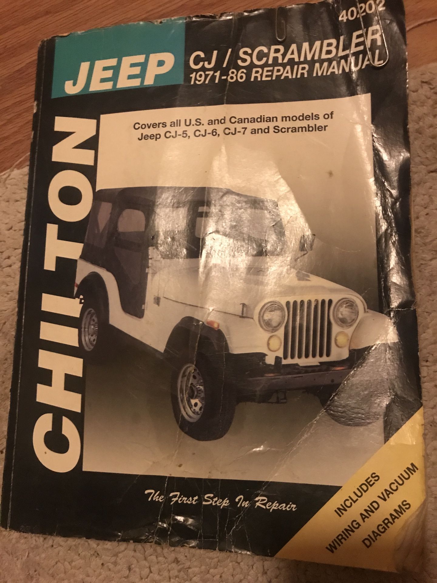 Chilton Jeep CJ/ Scrambler Repair Manual 