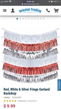 Red and silver garland