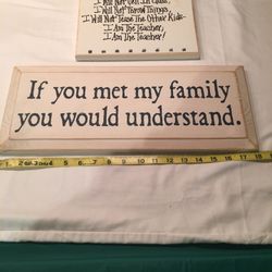New Wooden Signs